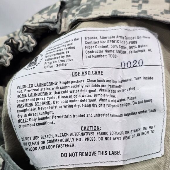 Desert Camo Pants Women 0 25 Short Digital Army BDU Fatigues Military Air Force - Picture 10 of 14